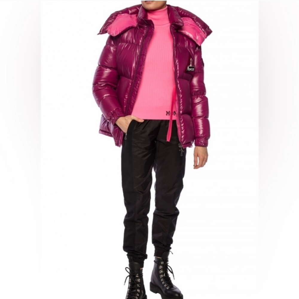 Moncler Logo Turtleneck Sweater Moncler Turtleneck Pink Moncler Ski Base Layer View 4